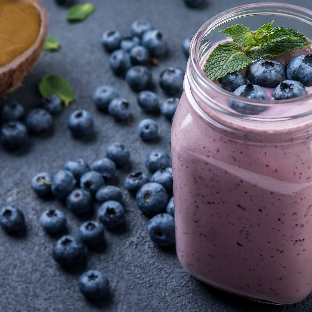 Blueberry Flax Butter Super Smoothie
